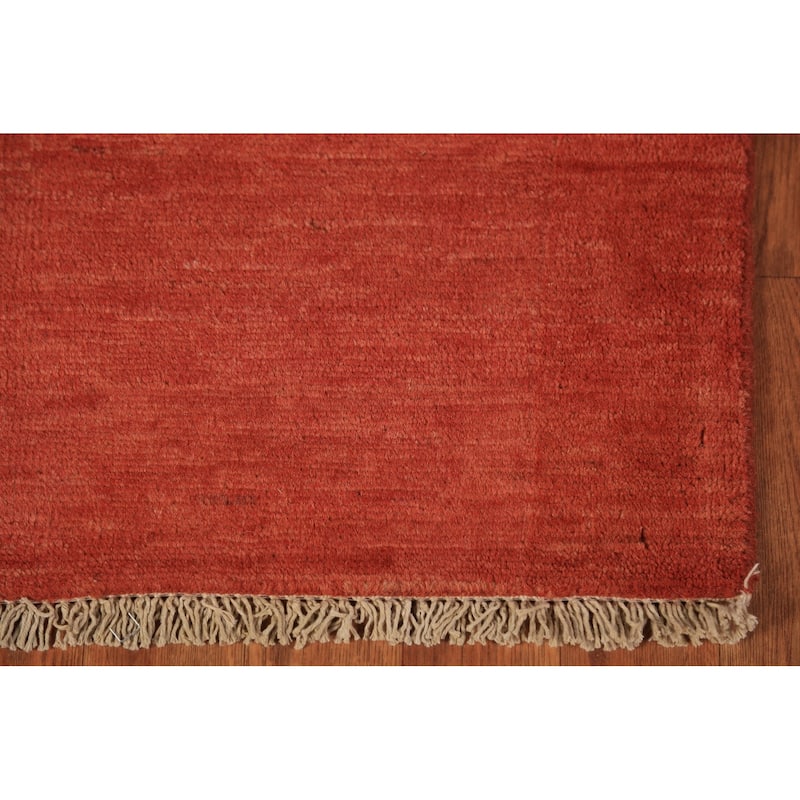 Gabbeh Oriental Runner Rug Hand-Knotted Wool Carpet - 2'9" x 12'10"