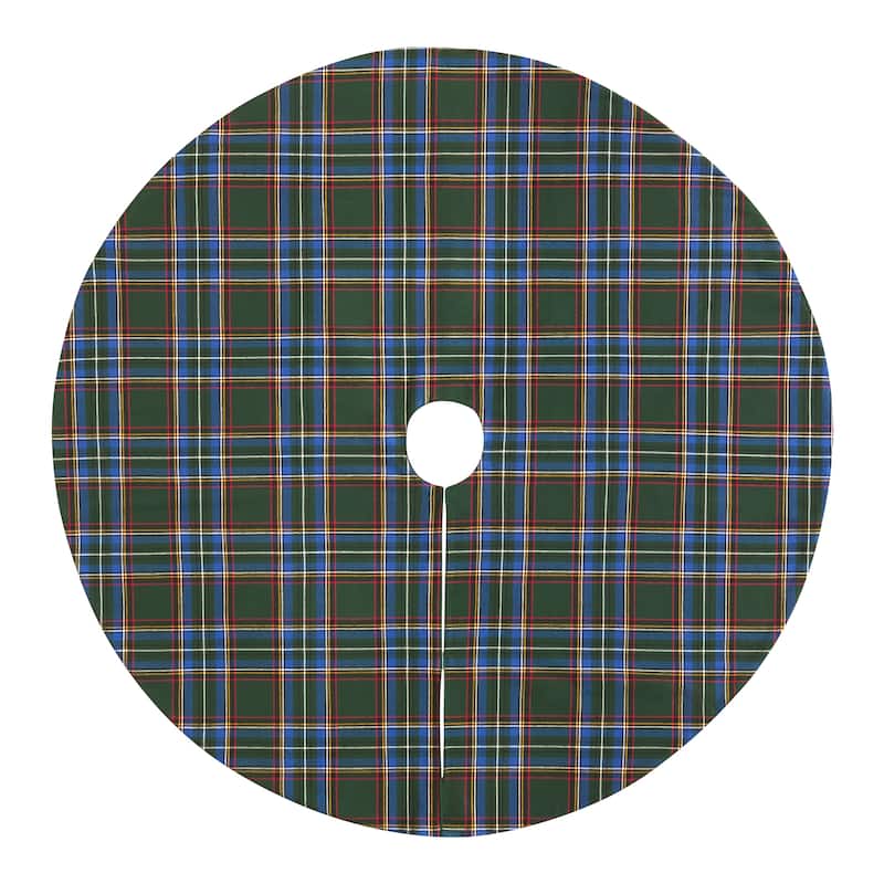 Stowe Tartan Plaid Christmas Tree Skirt - 48x48