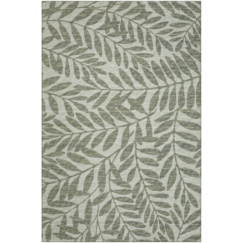 Indoor/ Outdoor Addison Yuma Foliage Motif Washable Area Rug