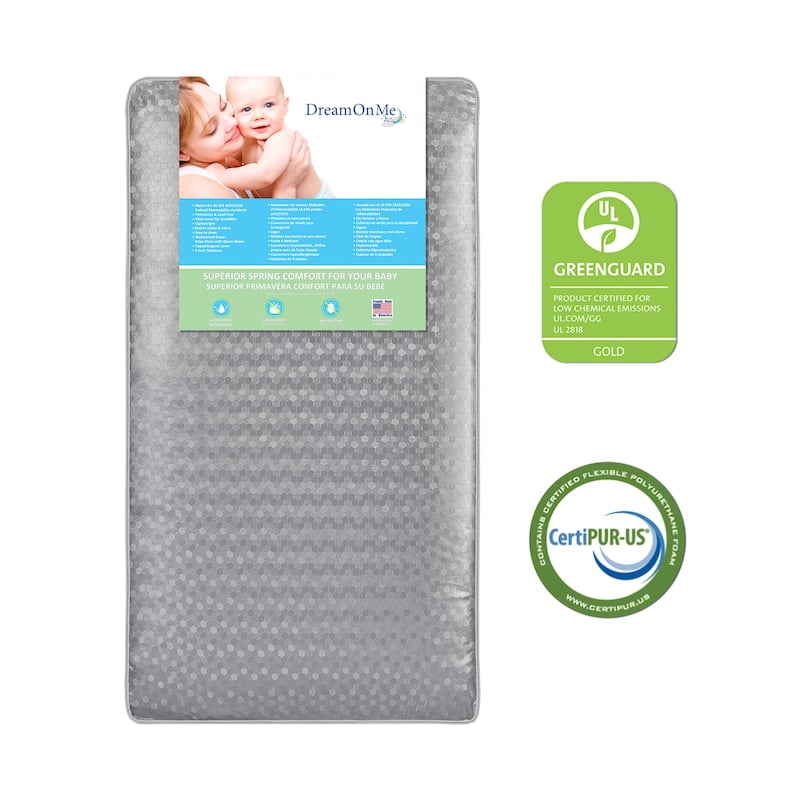 Dream On Me Slumber 6"112 Coil Spring Crib and Toddler Bed Mattress - Vinyl