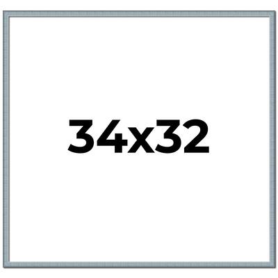 34x32 Frame Rustic Sky Blue Solid Wood Picture Frame | 0.75 Inch