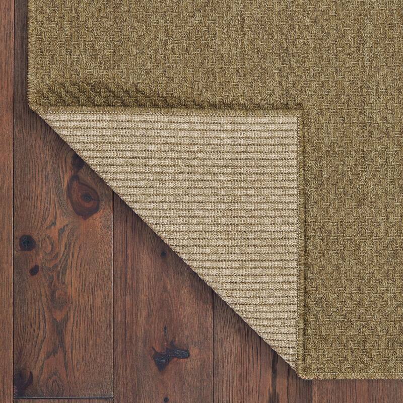 Style Haven Veranda Tonal Woven Basket Weave Indoor-Outdoor Rug