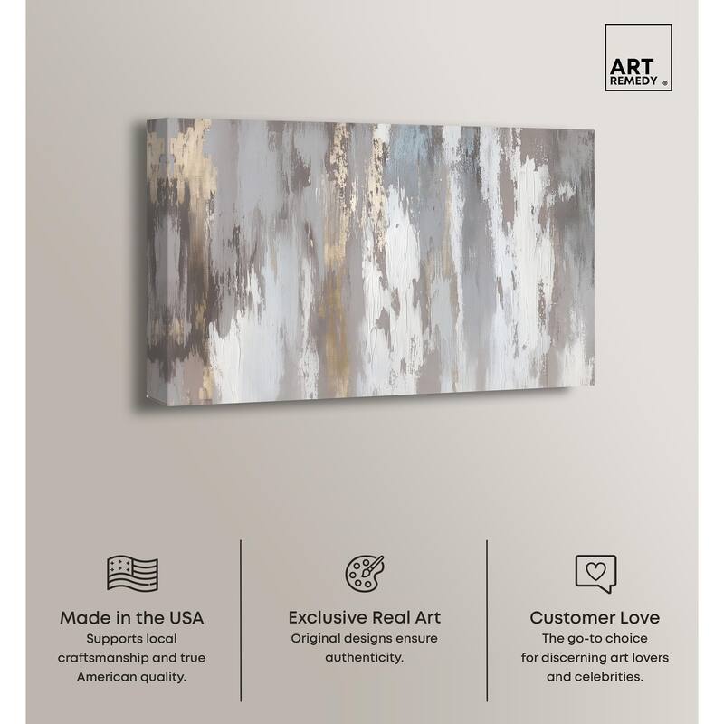 Flooding Gold I Canvas by Art Remedy, Gallery Wrapped