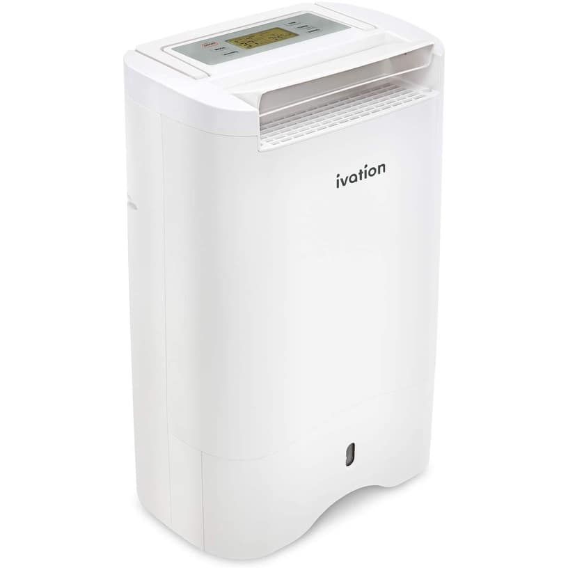 Ivation 19 Pint Small-Area Desiccant Dehumidifier with Drain Hose for Spaces Up to 410 Sq Ft