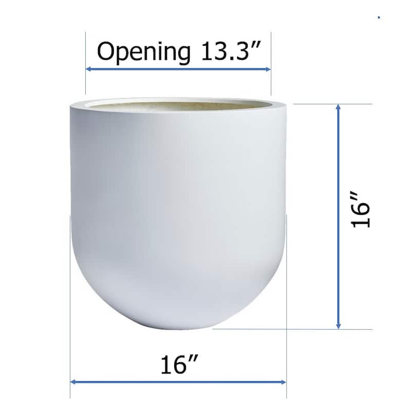 DreamPatio Santa Rosa Fiberstone Planter for Indoor/Outdoor