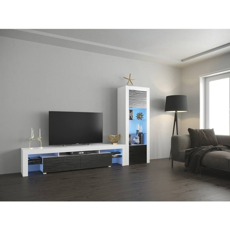 Strick & Bolton D'Olivier Modern TV Stand and Bookcase