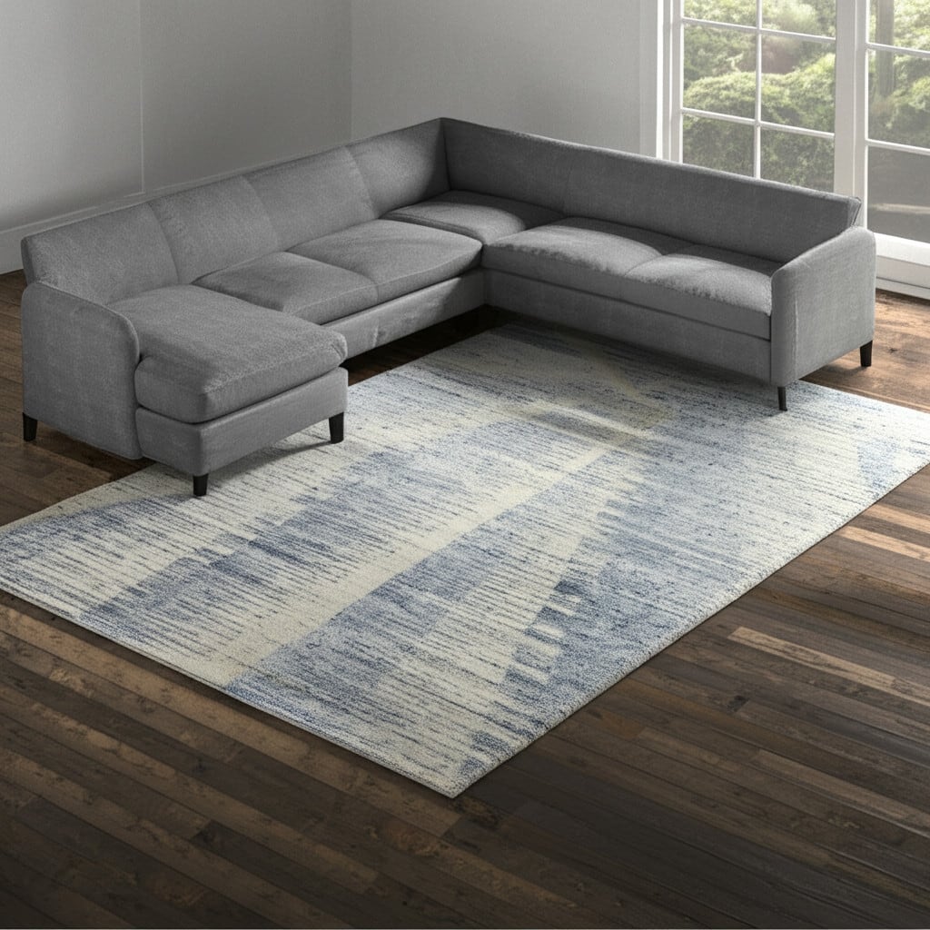 HomeRoots Abstract Casual Rectangle Area Rug
