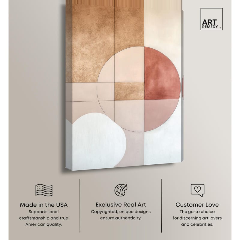 Modernist Circles II Canvas by Art Remedy, Gallery Wrapped