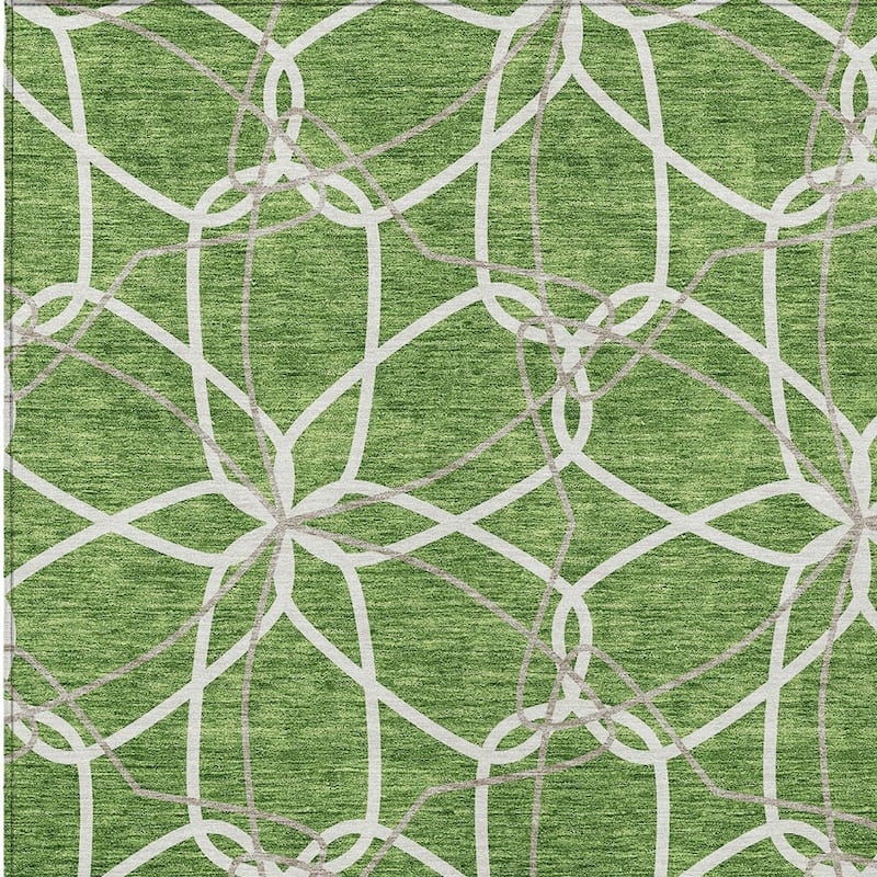 HomeRoots Geometric Modern Rectangle Outdoor Rug