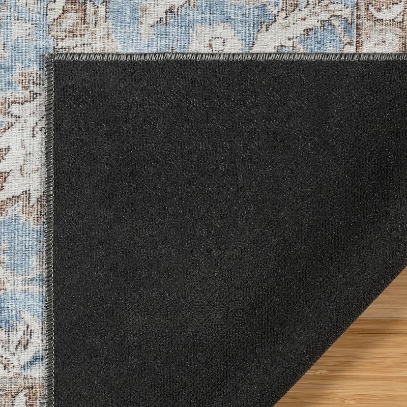 Thomasville Emporia Industrial Old World Chenille Machine Washable Non-Slip Flat Pile Area Rug Collection