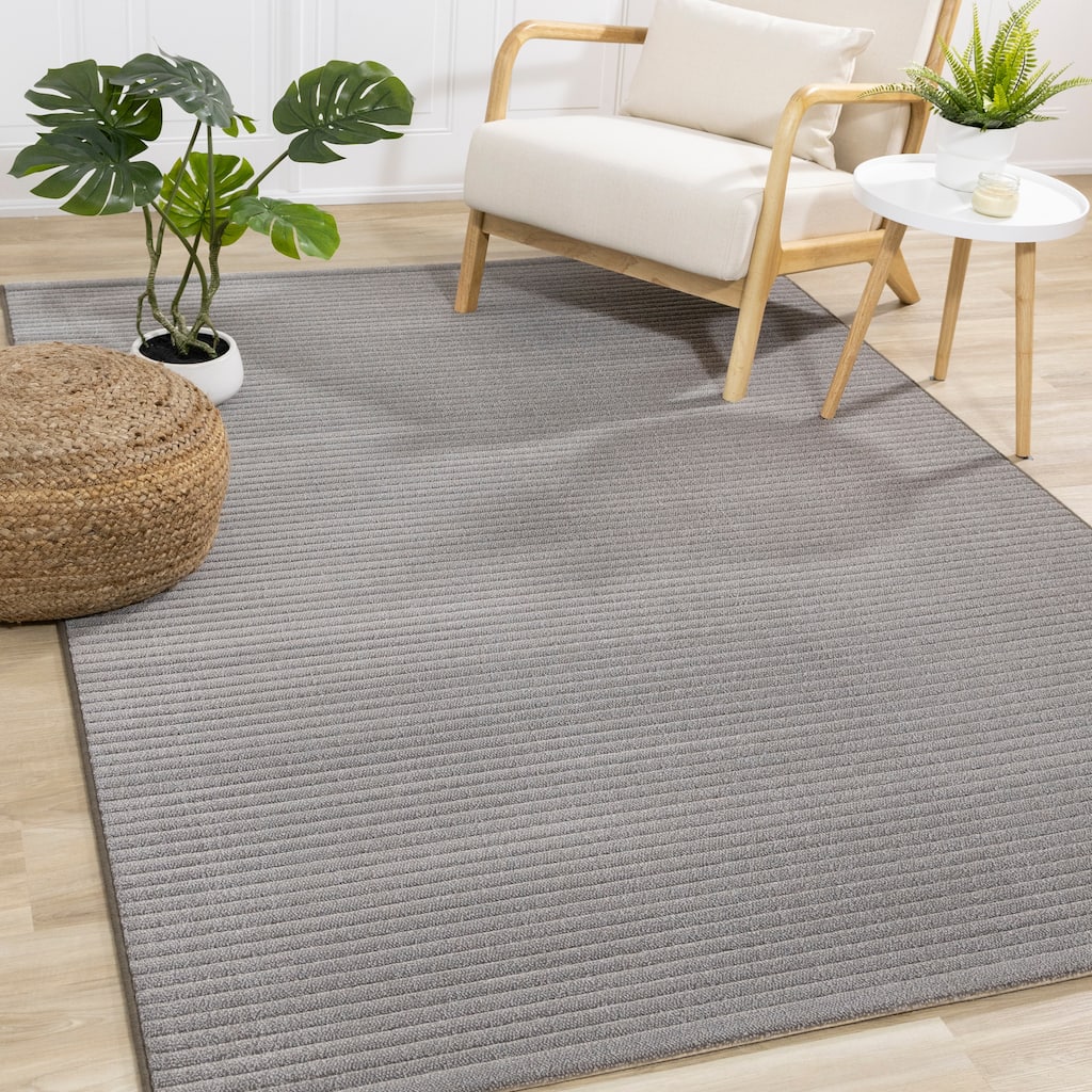 Elizabeth Collection - Grey Banded Rug