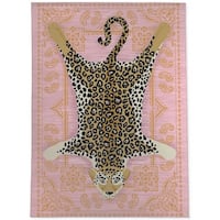 LEOPARD PINK Area Rug By Kavka Designs - On Sale - Bed Bath & Beyond ...
