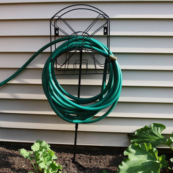Shop Sunnydaze Metal Garden Hose Stand Holder with