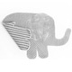 preview thumbnail 4 of 2, Nico & Yeye Elephant Kids Rug - 2' x 3'