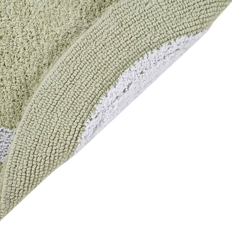 Better Trends Hotel Collection in Race Track 100% Cotton Super Absorbent Reversible Double Sided Machine Washable Bath Mat Rug