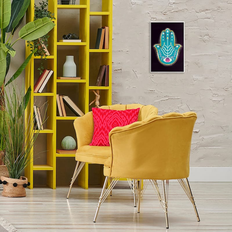 Stupell Spiritual Folk Style Hamsa Wall Plaque Art Design By Hannah Moren