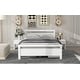 preview thumbnail 6 of 11, Full Size Pine Wooden Platform Kids Bed Frame with 2-Removable Storage Drawers, 2-Bedside Tables & Headboard for Bedroom, White