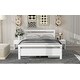 preview thumbnail 6 of 11, Full Wooden Platform Bed with 2-Drawers, 2-Bedside Tables & Headboard, White