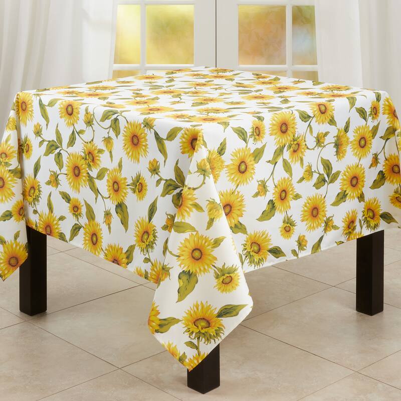 Sunflower Design Tablecloth