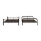 preview thumbnail 3 of 6, Full over Full Bunk Bed, Made of Metal, Combined or Separated, Brown