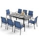preview thumbnail 25 of 49, MAISON ARTS 7/9-Piece Patio Dining Set with Metal Rectangle Expandable Table and 6/8 Textilene Dining Chairs