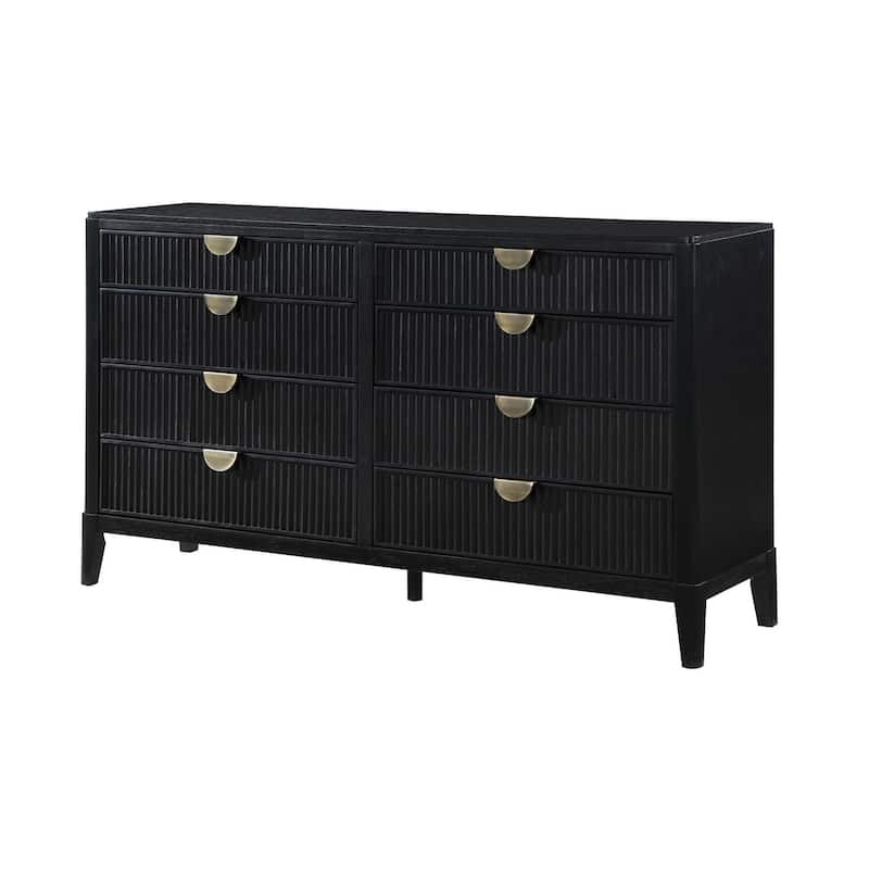 Mason Black 8-Drawer Dresser