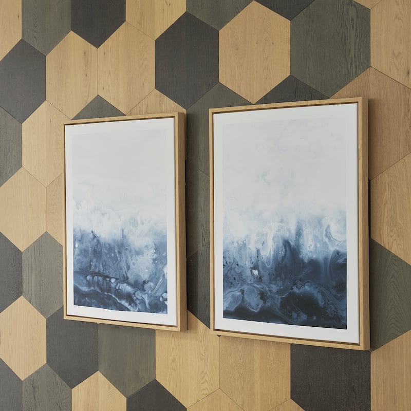 Signature Design by Ashley Holport Blue Wall Art (Set of 2)