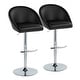 preview thumbnail 12 of 84, Porch & Den Livesey High Back Adjustable Bar Stool with Rounded T Footrest (Set of 2)