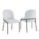 preview thumbnail 3 of 31, Christopher Knight Home - Marden Modern Upholstered Dining Chair Set with Curved High Back - Set of 2