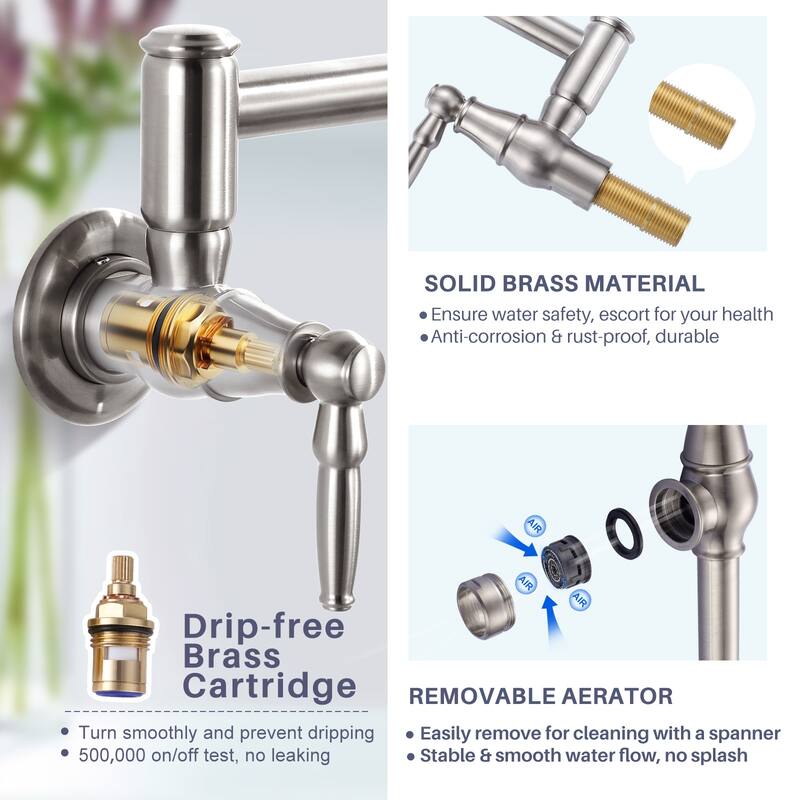 WOWOW Modern Retro Folding Filled Faucet