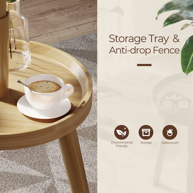 Coat Rack, Wooden Coat Rack Freestanding with Shelf, Coat Tree with 4 Height Options 50.5"-72.6"Hanger Stand