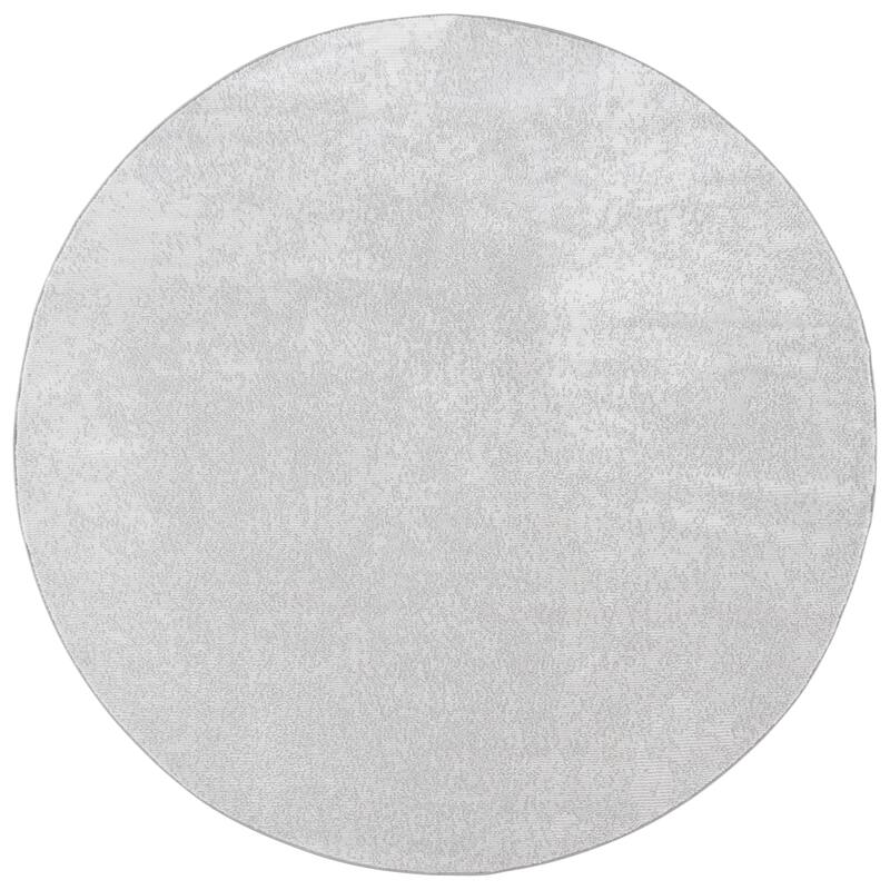 SAFAVIEH Parker Zita Modern & Contemporary Rug - 6'7" Round - Grey/Light Grey