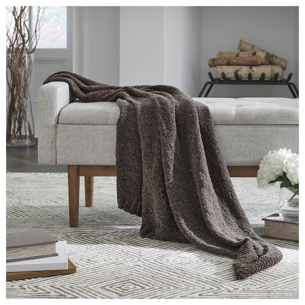 Signature Design by Ashley Anawood Brown Throw (Set of 3)