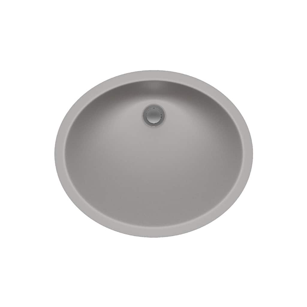 Lexicon Platinum V210 Quartz Composite Oval Vanity Sink - Galaxy Concrete