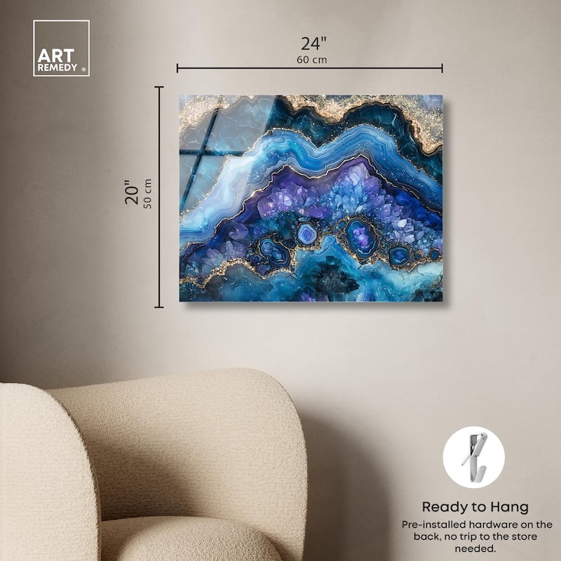 Galactic Geode II Acrylic by Art Remedy, Ready to Hang