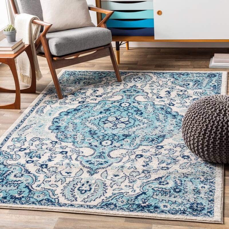 Livabliss Aziza Vintage Bohemian Medallion Area Rug