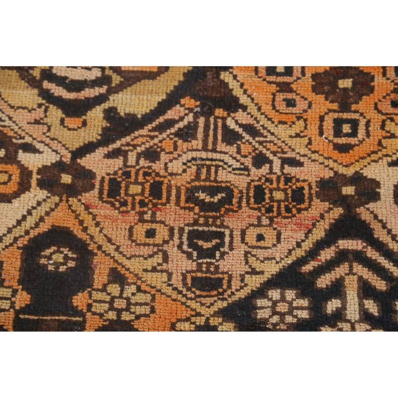 Garden Design Bakhtiari Persian Vintage Area Rug Handmade Wool Carpet - 4'11"x 9'10"