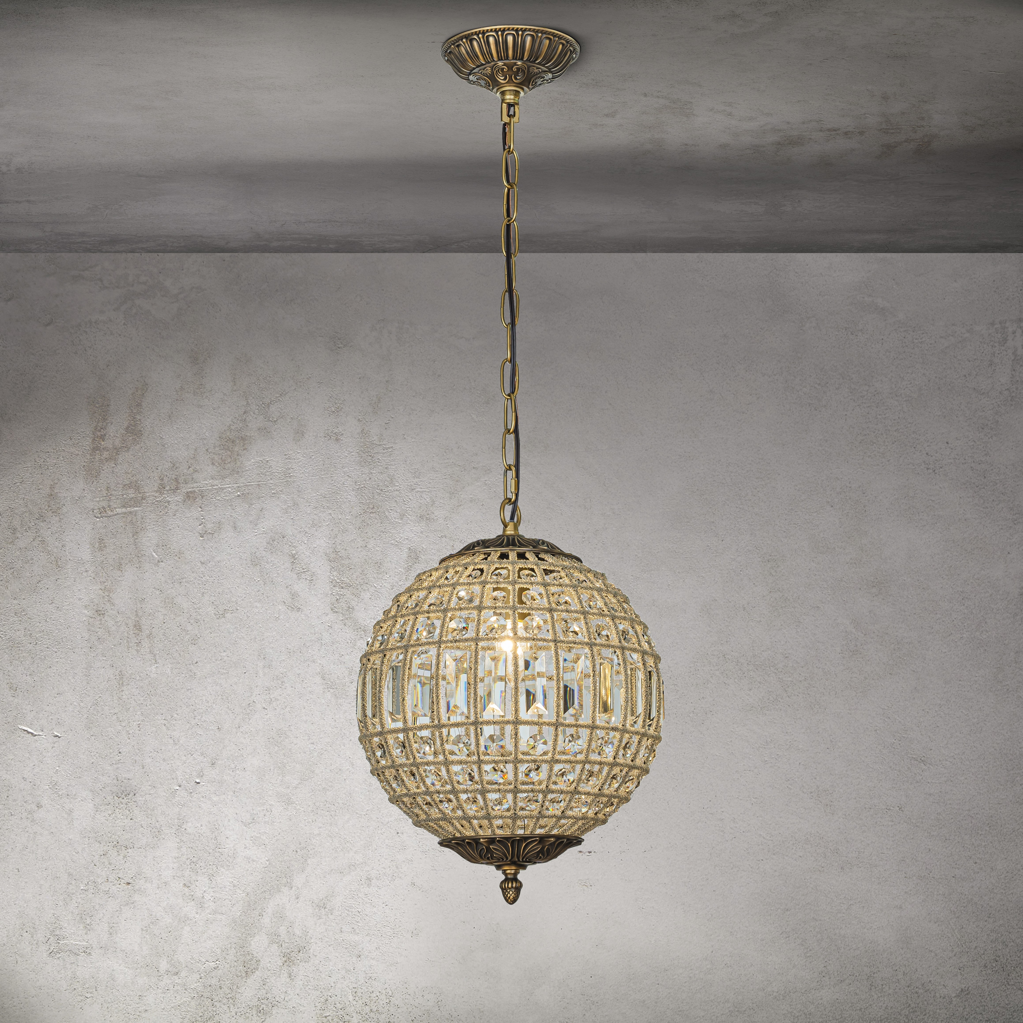 Vintage globe chandelier shop