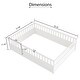 preview thumbnail 21 of 29, Full Size Floor Bed Frame with Tall Guardrails and Access Opening Play