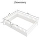 preview thumbnail 43 of 49, Toddler Full Size Montessori Low-Profile Floor Bed for Kids with High Baffle Fence and Door - Available with or without Slats