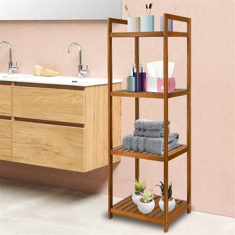 Standing Shelves Shower Caddy - 15.75"D x 12.02"W x 43.3"H