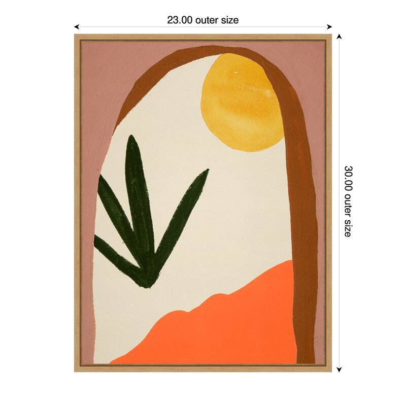 New Day I by Melissa Wang Framed Canvas Wall Art Print - Sylvie Maple