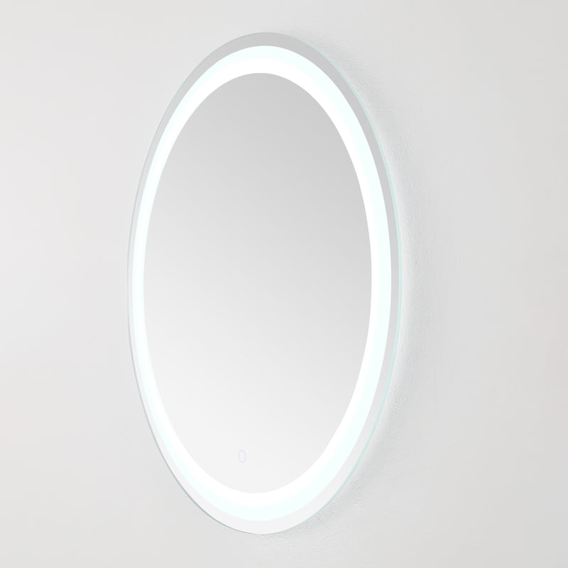 SAFAVIEH Home Caspar 30" LED Vanity Mirror - Silver / White