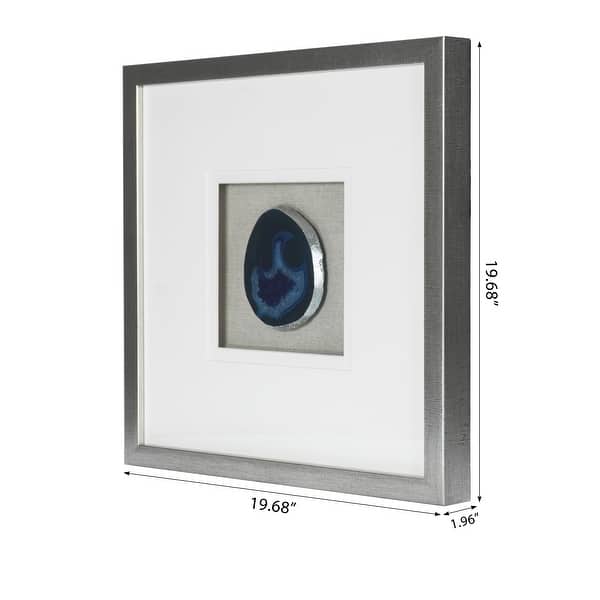 dimension image slide 0 of 2, HUJI Agate Slice Shadow Box Wall Decor