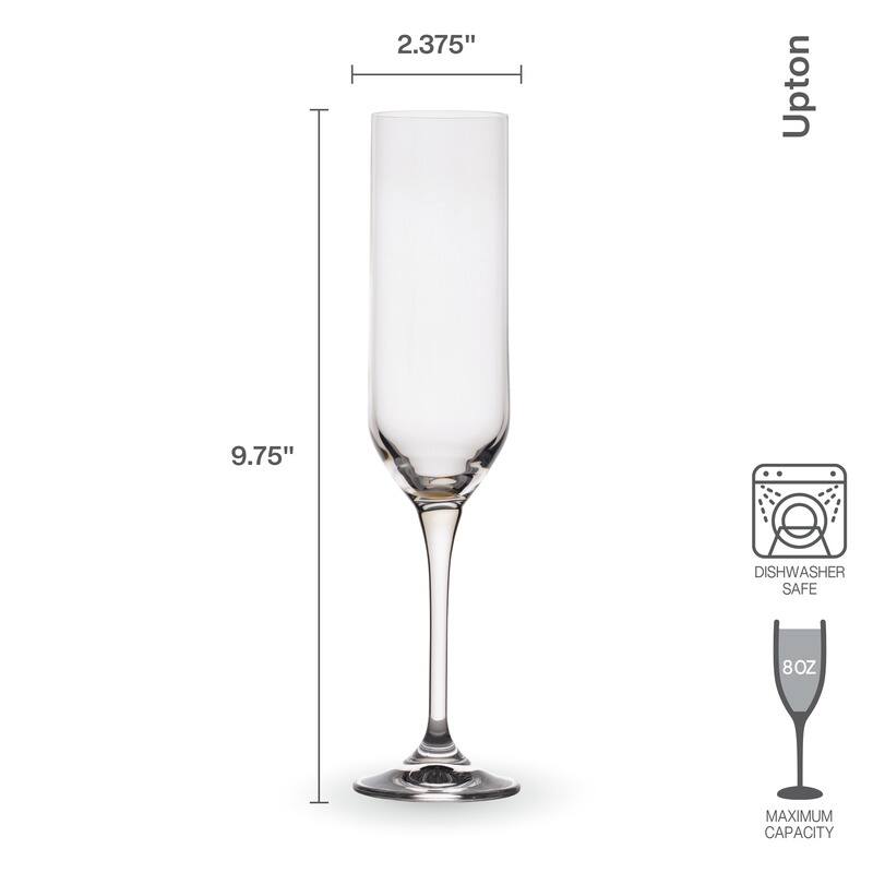 Mikasa Upton Set of 4 Flute, 8 Oz