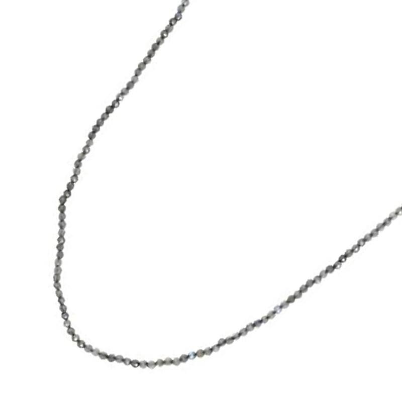 925 Sterling Silver Labradorite Beaded & Strand Necklace