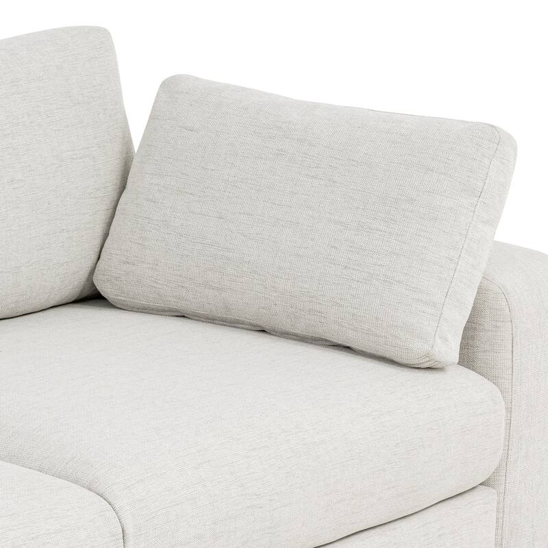 Poly & Bark Malaga Sectional Sofa in Mist Grey