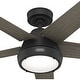 preview thumbnail 12 of 14, Hunter 52" Burroughs Ceiling Fan w/ LED Light Kit, Handheld Remote - Transitional, Industrial