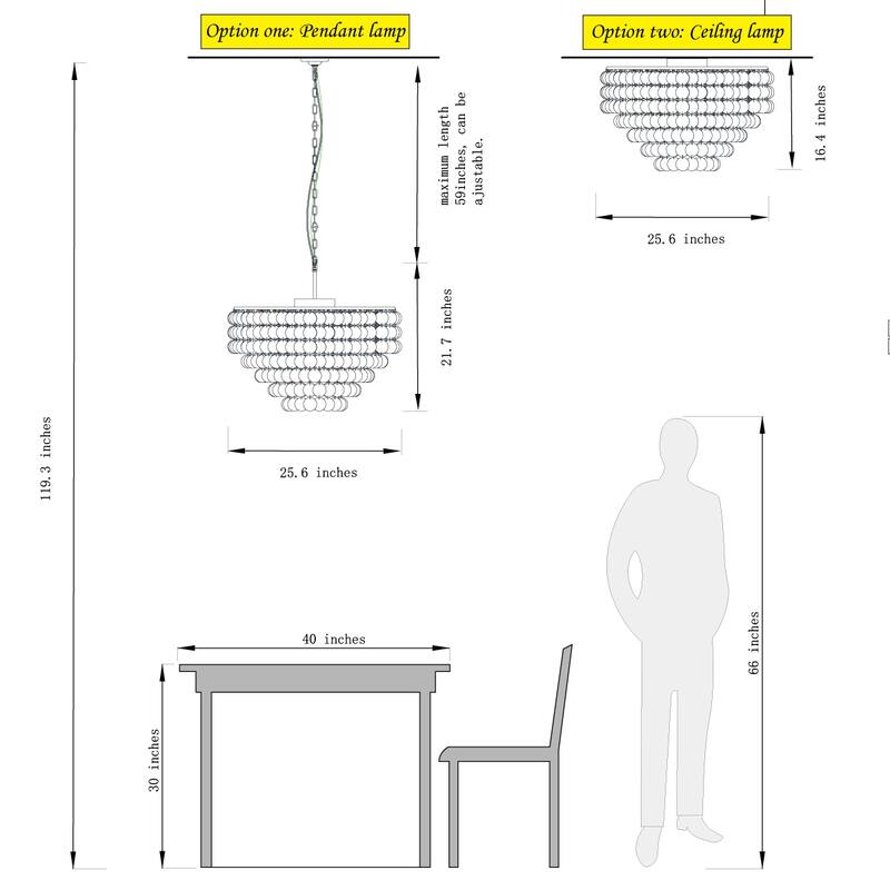 3/6-Lights Unique Tiered Bronze Capiz Chandelier with Seashell Accents