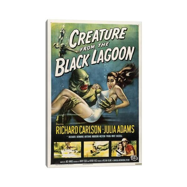 Icanvas Creature From The Black Lagoon 1954 Movie Poster By Top Art Portfolio Canvas Print Overstock Icanvas Creature From The Black Lagoon 1954 Movie Poster By Top Art Portfolio Canvas Print Overstock